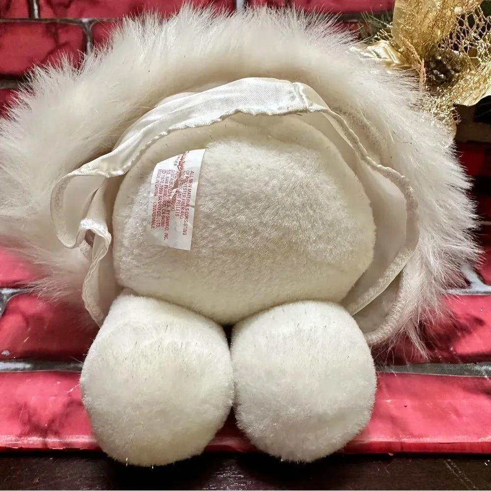 VTG RARE Hello Kitty 1999 Snow Angel W/Sparkle fur plush doll